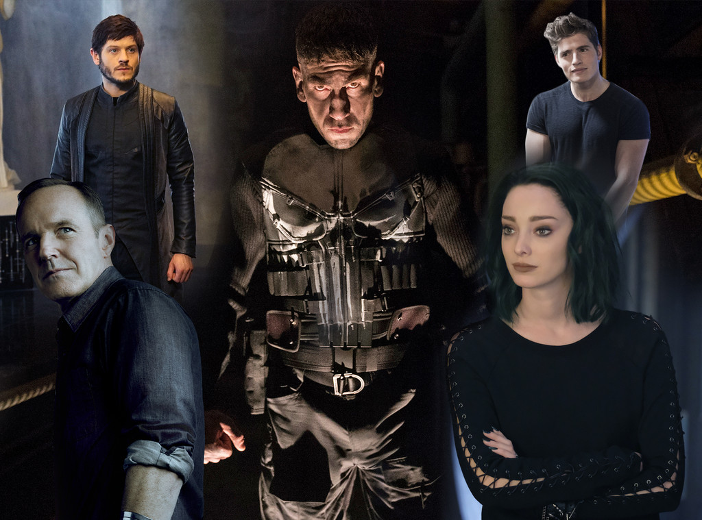 Marvel TV, The Punisher, Inhumans, The Gifted, Agents of SHIELD, Runaways Marvel TV, The Punisher, Inhumans, The Gifted, Agents of SHIELD, Runaways